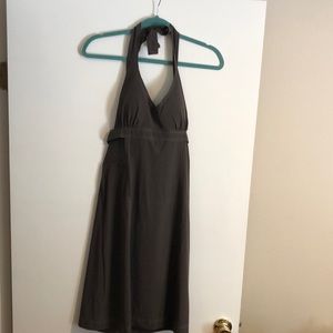 Athleta size 6 brown halter dress